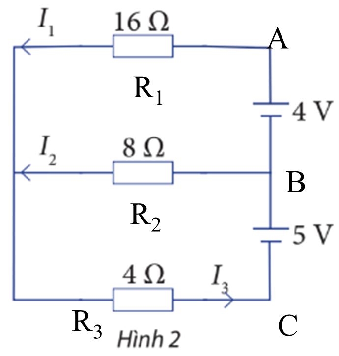 Cho sơ đồ mạch điện như Hình 2