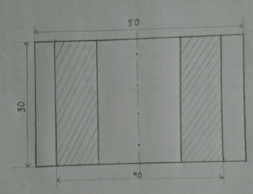 Hãy vẽ hình cắt của vật thể hình 10.10 theo tỉ lệ 2:1