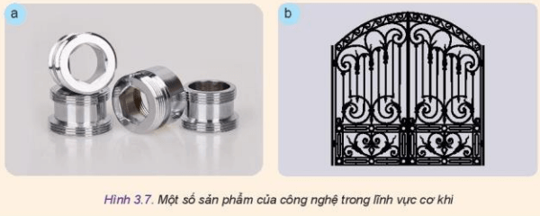 Quan sát Hình 3.7 và cho biết có thể sử dụng những công nghệ nào trong lĩnh vực cơ khí để chế tạo