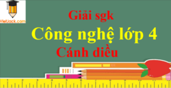 Công nghệ lớp 4 Cánh diều | Giải bài tập Công nghệ lớp 4 (hay, chi tiết)