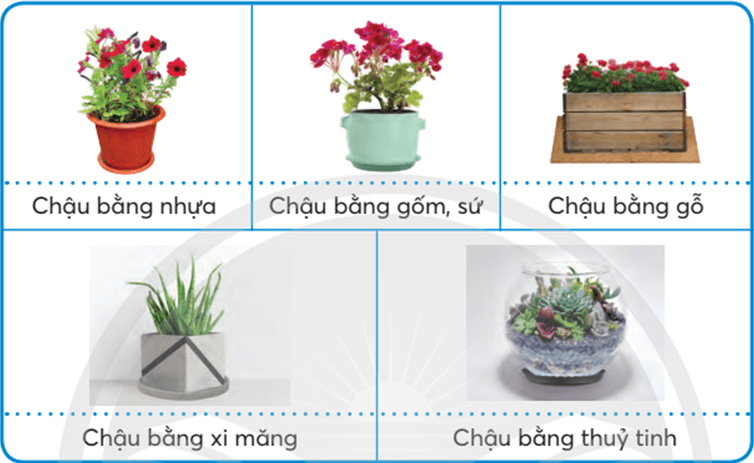 Công nghệ lớp 4 Chân trời sáng tạo Bài 2: Vật liệu dụng cụ trồng hoa và cây cảnh trong chậu