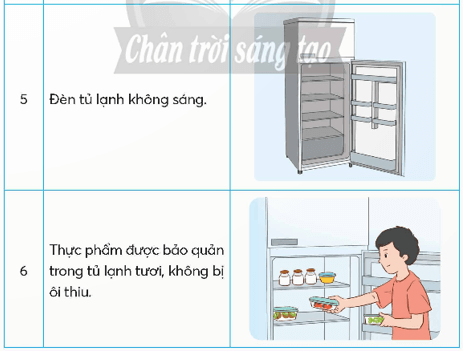 Công nghệ lớp 5 Chân trời sáng tạo Bài 6: Sử dụng tủ lạnh