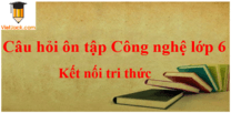 Câu hỏi ôn tập Công nghệ lớp 6 có đáp án | Kết nối tri thức