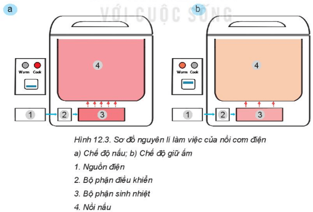 Lý thuyết Công nghệ 6 Bài 12: Nồi cơm điện - Kết nối tri thức