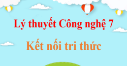 Lý thuyết Công nghệ 7 Kết nối tri thức (hay, ngắn gọn) | Kiến thức trọng tâm Công nghệ 7