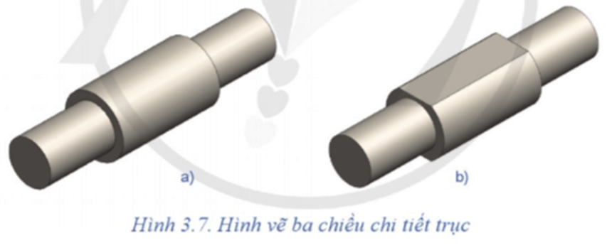 Đọc bản vẽ chi tiết trục Hình 3.6 theo trình tự như các bước ở Bảng 3.1