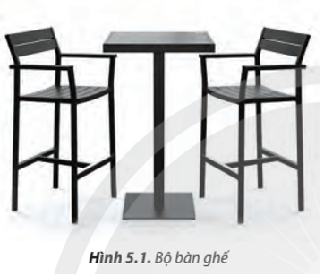 Muốn chế tạo bộ bàn ghế như Hình 5.1, ta phải sử dụng những phương pháp gia công nào?