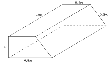 Công thức tính diện tích và thể tích của hình lăng trụ đứng lớp 7 (hay, chi tiết)