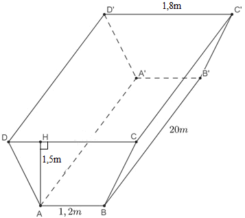 Công thức tính diện tích và thể tích của hình lăng trụ đứng lớp 7 (hay, chi tiết)