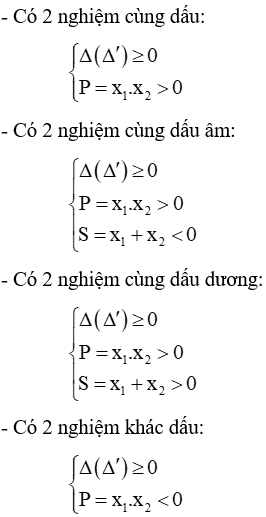 Công thức Toán lớp 9 Chương 4 Đại số chi tiết nhất