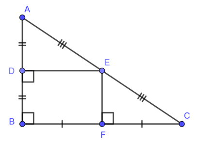 Đường trung trực của tam giác là gì ? Công thức đường trung trực của tam giác