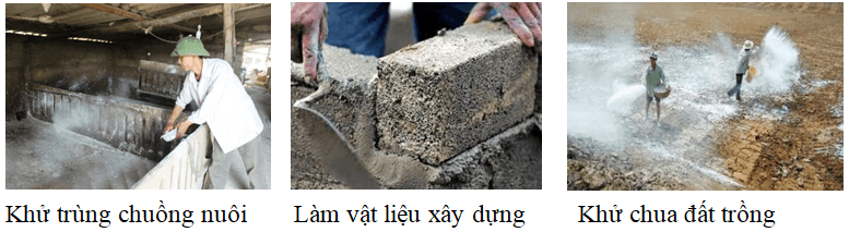 Nêu các ứng dụng của Ca(OH)2 trong đời sống