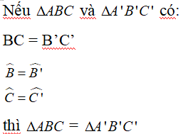 Trường hợp bằng nhau thứ ba của tam giác hay, chi tiết