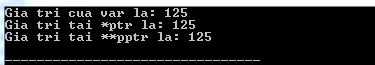 Con trỏ trỏ tới Con trỏ trong C++