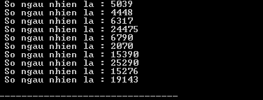 Số ngẫu nhiên trong C++