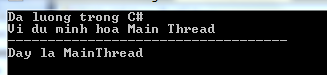 Đa luồng trong C#