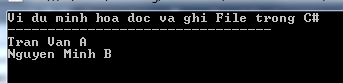 Ghi file trong C#