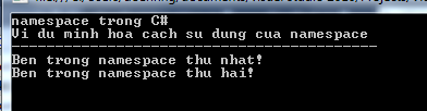 Namespace trong C#