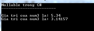 Nullable trong C#