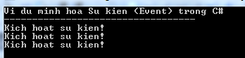 Sự kiện trong C#