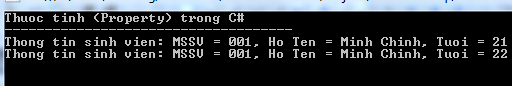 Thuộc tính trong C#