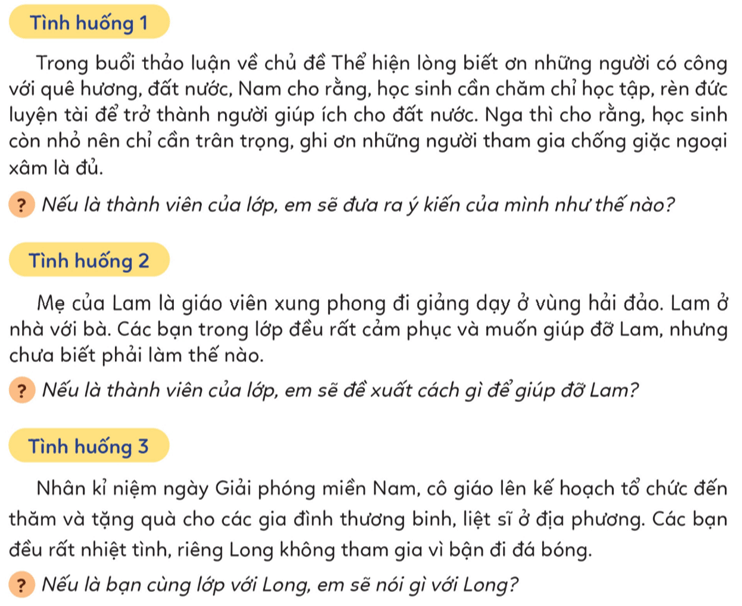 Đạo đức lớp 5 Cánh diều Bài 1: Em biết ơn những người có công với quê hương, đất nước