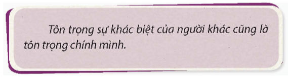 Đạo đức lớp 5 Chân trời sáng tạo Bài 3: Em tồn trọng sự khác biệt của người khác