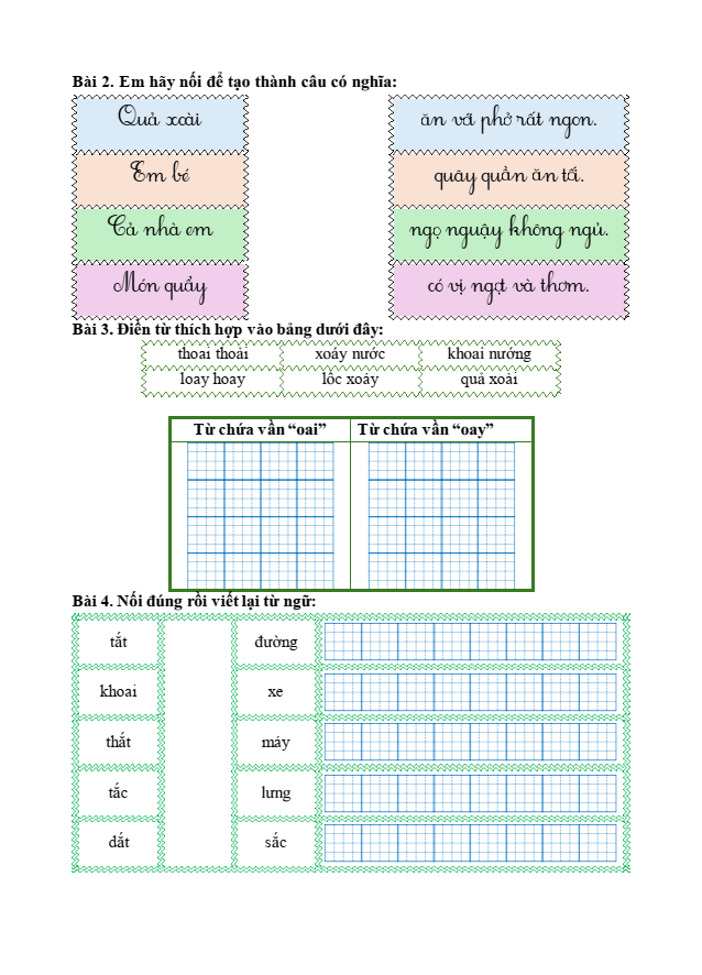 Bài tập hàng ngày Tiếng Việt lớp 1 Bài 3: Chúa tể rừng xanh | Kết nối tri thức