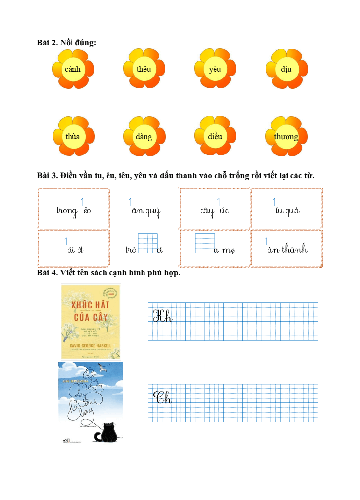 Bài tập hàng ngày Tiếng Việt lớp 1 Kết nối tri thức Học kì 2 (có lời giải)