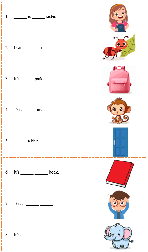 Đề cương ôn tập Học kì 1 Tiếng Anh lớp 1 iLearn Smart Start (có lời giải)