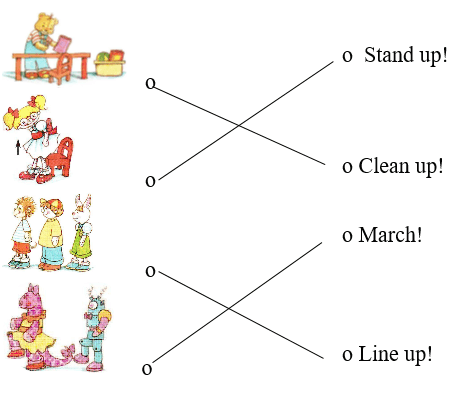 Đề thi môn Tiếng Anh lớp 1 Học kì 2 có đáp án (Đề 4)