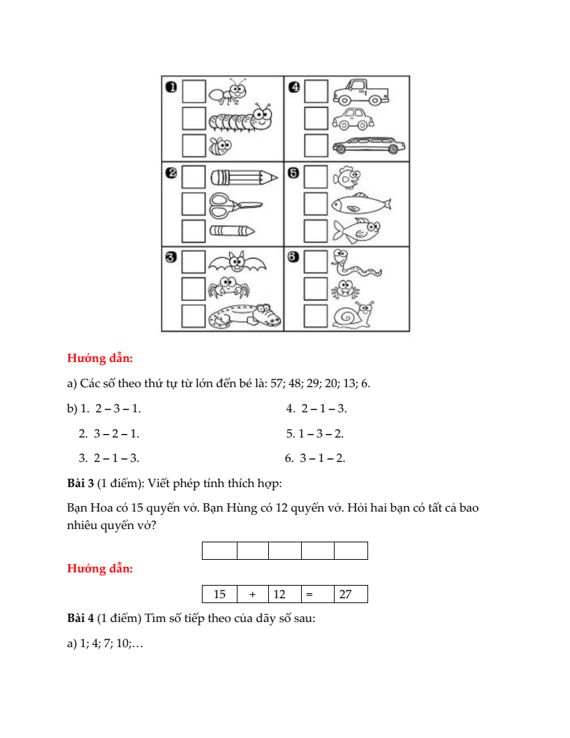 20+ Đề thi Toán lớp 1 Giữa kì 2 Kết nối tri thức 2026 (tải nhiều)