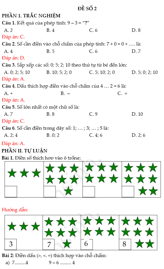 24+ Đề thi Toán lớp 1 Cuối Học kì 1 Cánh diều năm 2025 tải nhiều nhất