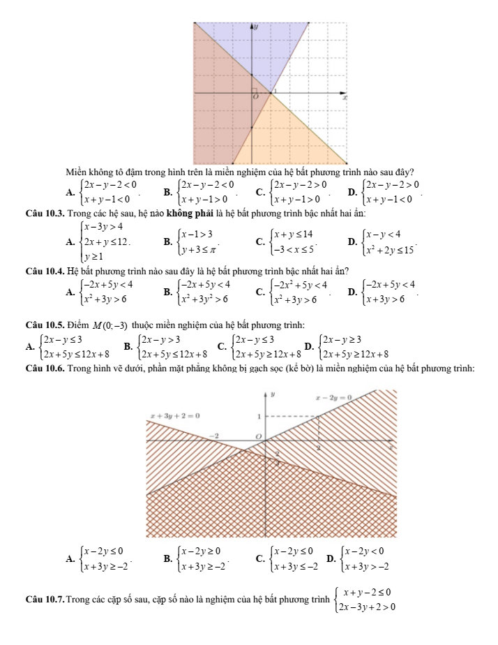 Đề cương ôn tập Giữa kì 1 Toán 10 trường THPT Đức Trọng năm 2025-2026
