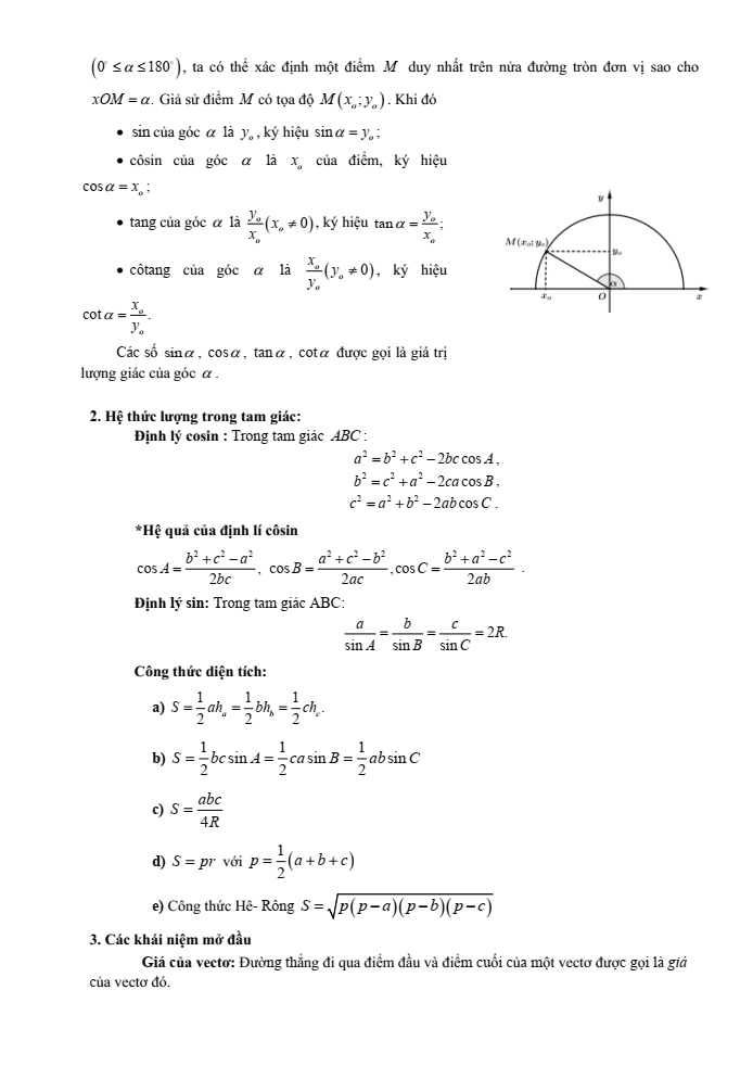 Đề cương ôn tập Giữa kì 1 Toán 10 trường THPT Sơn Động số 3 năm 2025-2026