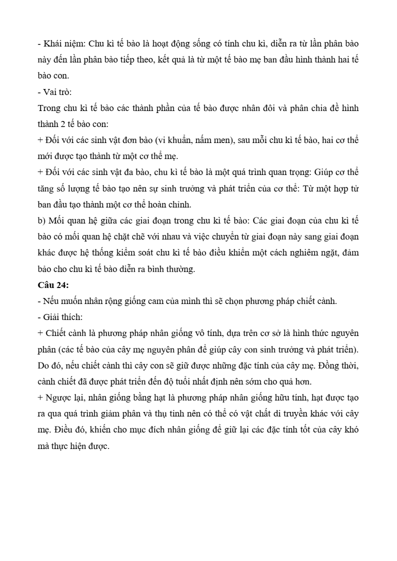 6+ Đề thi Giữa kì 2 Sinh học 10 Chân trời sáng tạo (có đáp án)