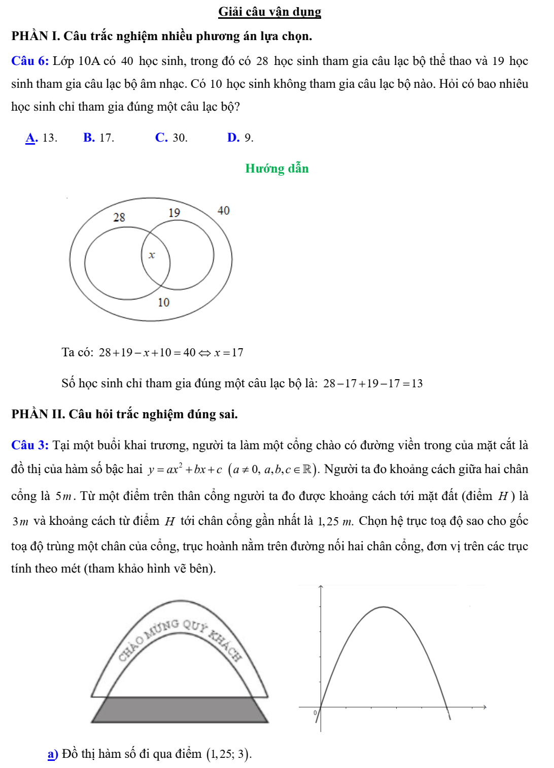 Đề thi Giữa kì 1 Toán 10 năm 2024-2025 trường THPT Trung An (Cần Thơ)