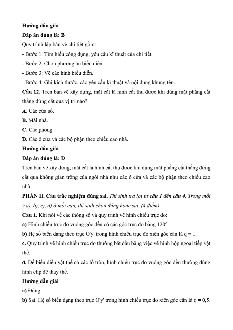 3 Đề thi Giữa kì 2 Thiết kế và công nghệ 10 Kết nối tri thức (có đáp án)