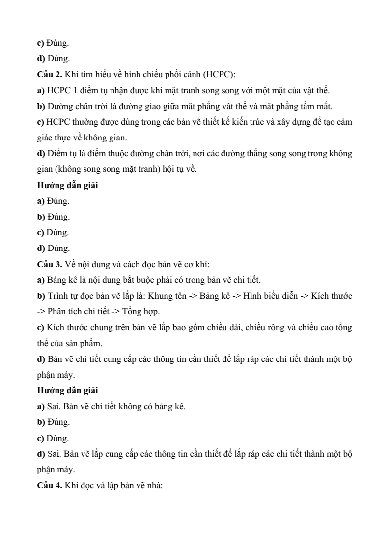 3 Đề thi Giữa kì 2 Thiết kế và công nghệ 10 Kết nối tri thức (có đáp án)