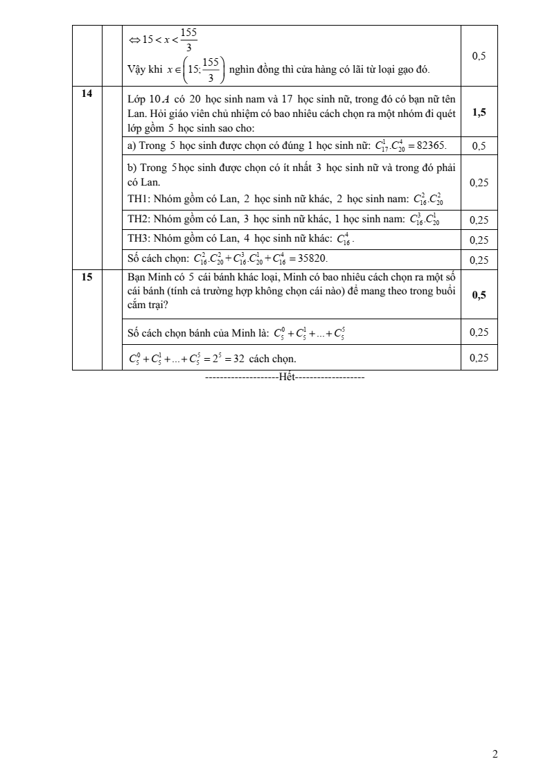 Đề thi Giữa kì 2 Toán 10 trường chuyên Nguyễn Đình Chiểu (Đồng Tháp) năm 2024-2025