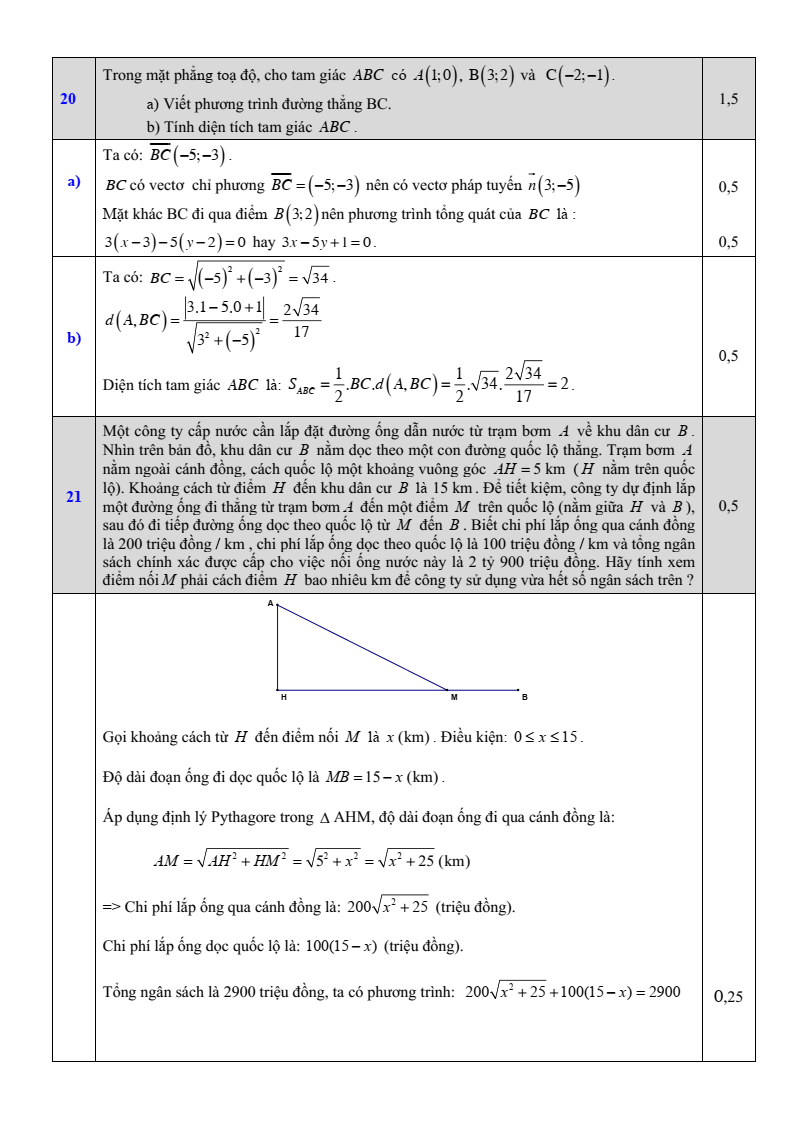 Đề thi Giữa kì 2 Toán 10 trường THPT Gia Bình Số 1 (Bắc Ninh) năm 2025-2026