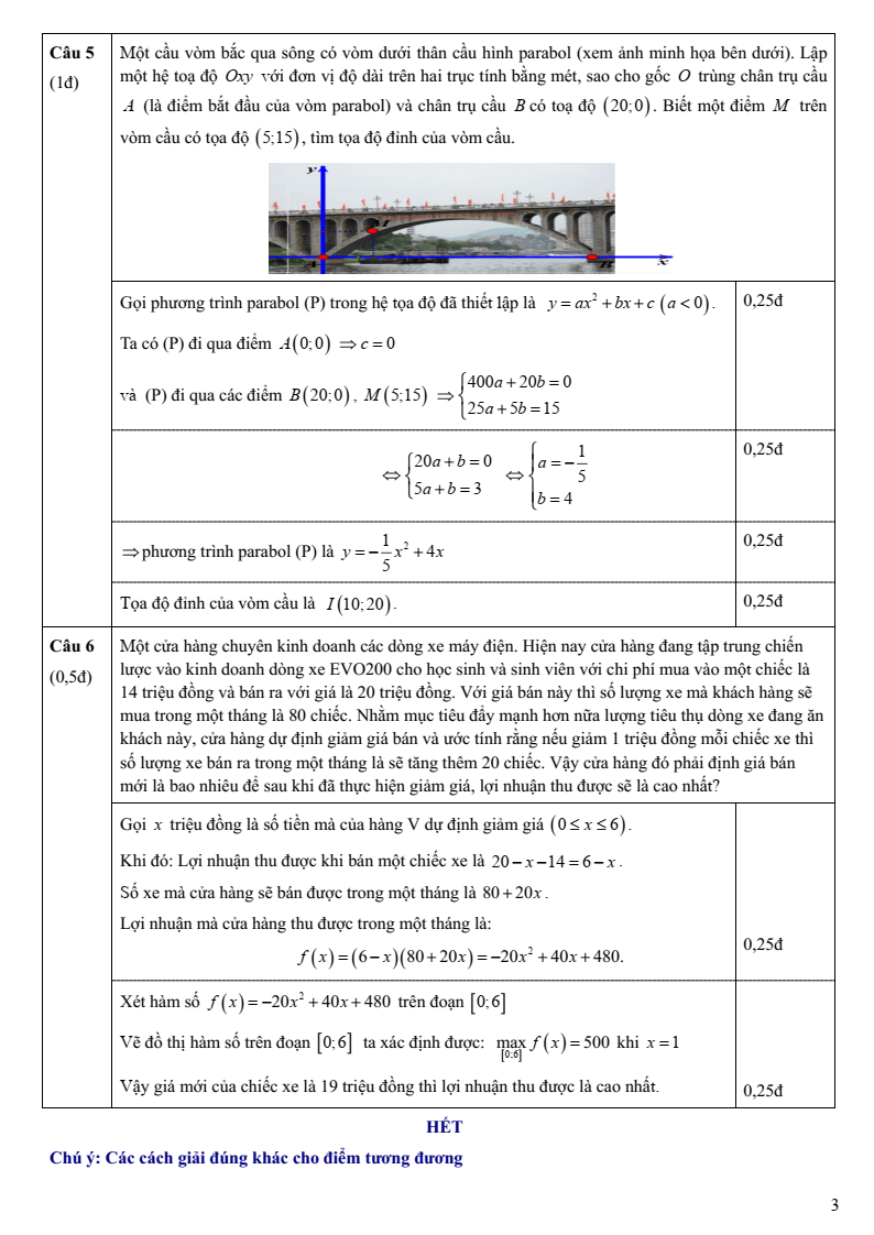 Đề thi Giữa kì 2 Toán 10 trường THPT Phan Đình Phùng (Hà Nội) năm 2024-2025