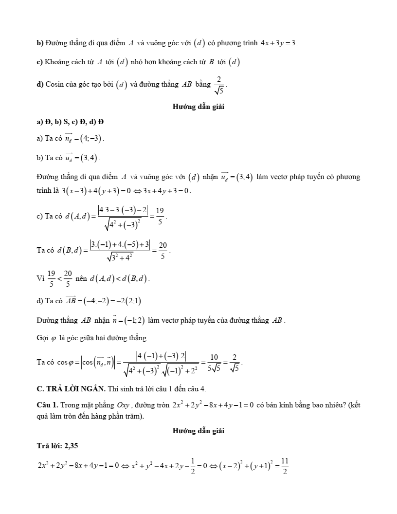 20+ Đề thi Giữa kì 2 Toán 10 Kết nối tri thức (có đáp án)