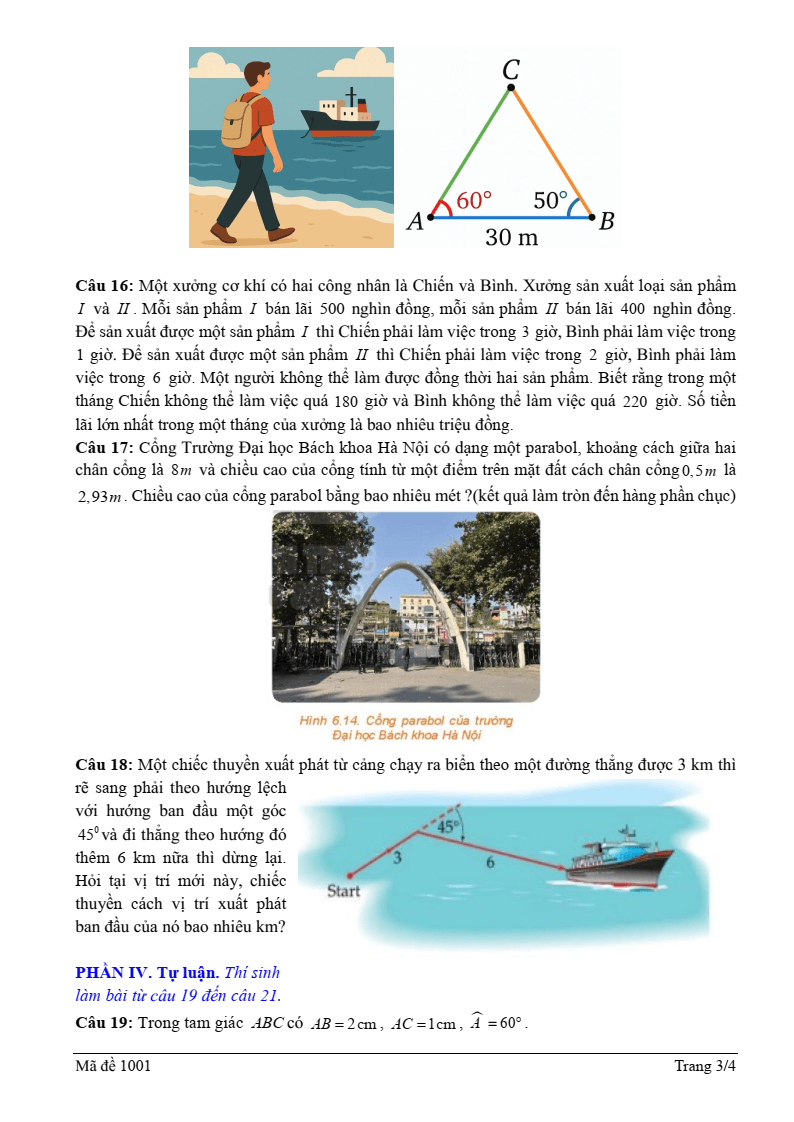 Đề thi Học kì 1 Toán 10 trường THPT Nguyễn Khuyến A (Đồng Nai) năm 2025-2026