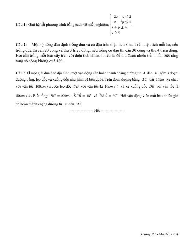 Đề thi Học kì 1 Toán 10 trường THPT Phùng Khắc Khoan (Hà Nội) năm 2025-2026