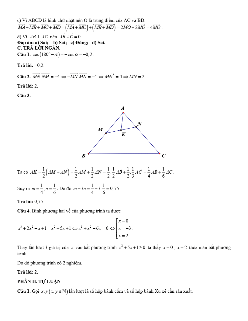 23 Đề thi Cuối kì 1 Toán 10 Cánh diều (có đáp án)
