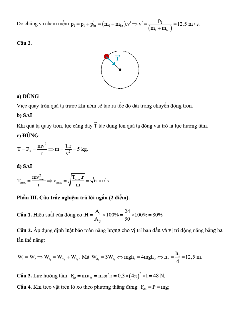3+ Đề thi Học kì 2 Vật Lí 10 Kết nối tri thức năm 2026 (có đáp án)