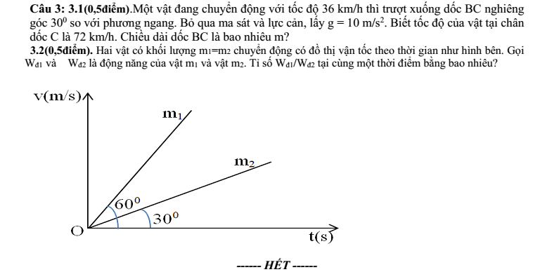 Đề thi Giữa kì 2 Vật Lí 10 năm 2024-2025 trường THPT Gio Linh (Quảng Trị)
