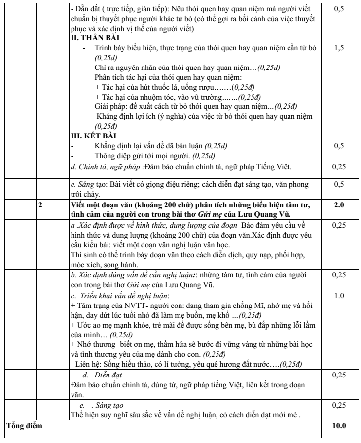 Đề thi Học kì 1 Văn 10 năm 2024-2025 trường THPT Lê Hồng Phong (Đắk Lắk)