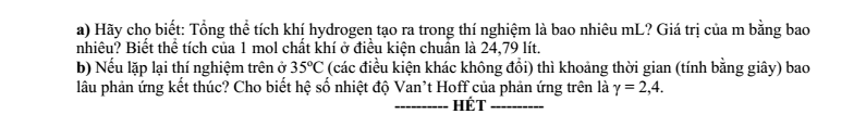 Đề thi Học kì 2 Hóa học 10 năm 2024-2025 trường THPT Hồ Nghinh (Quảng Nam)